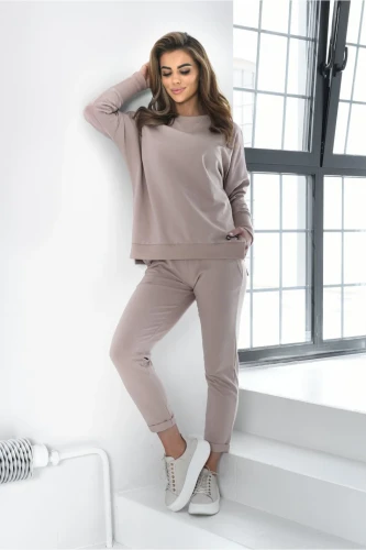 casualowa bluza bawełniana damska fango oversize