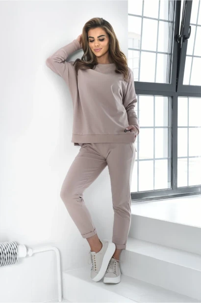 casualowa bluza bawełniana damska fango oversize