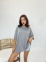 T-shirt bawełniany Tee Szary przód